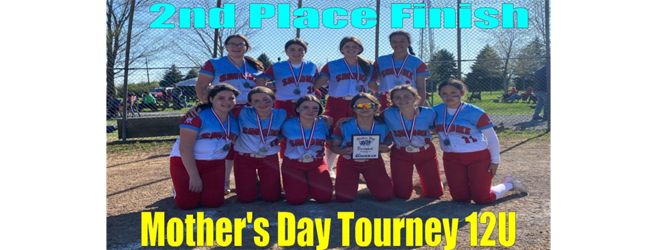 12U Finishes 2nd In Mother's Day Tournament
